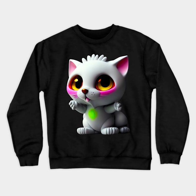 Adorable, Cool, Cute Cats and Kittens 12 Crewneck Sweatshirt by The Black Panther